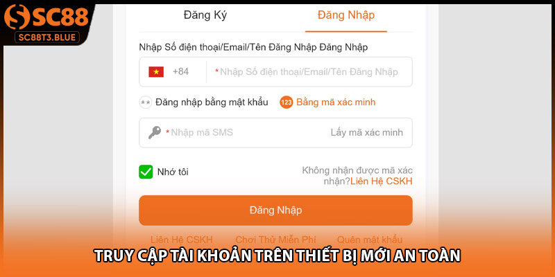 Truy cập tài khoản trên thiết bị mới an toàn